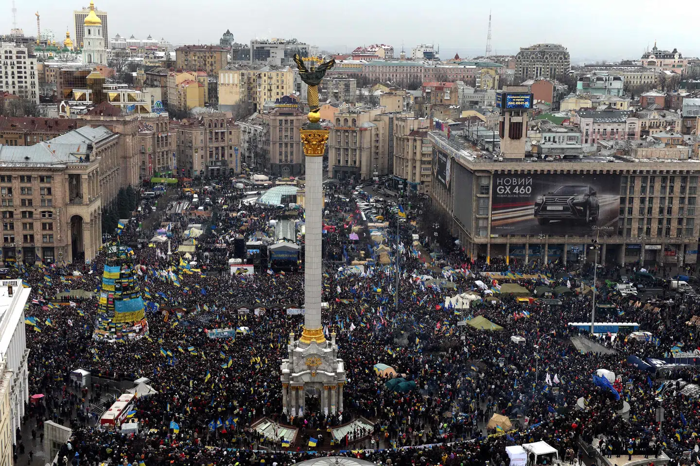Hundredtusindvis af mennesker gik på gaderne i Kyiv under Maidan-revolution sent i 2013 og tidligt i 2014. (Arkivfoto).
