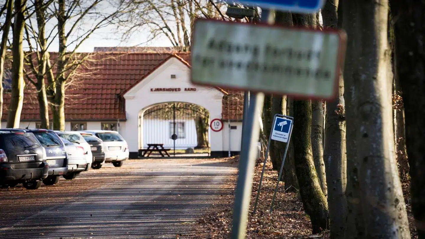 Udrejsecenter Kærshovedgård nær Bording i Midtjylland, torsdag den 20. januar 2022. Kriminalforsorgen driver udrejsecentret for afviste asylansøgere. De afviste asylansøgere er enten udvist ved dom, eller de befinder sig i Danmark på tålt ophold.. (Foto: Bo Amstrup/Ritzau Scanpix)
