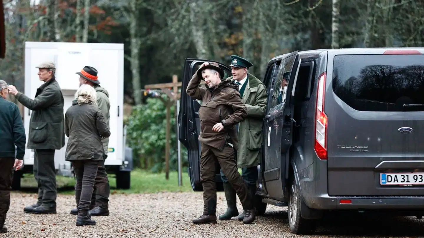 Kronprinsen afholder Kongejagt i Gludsted Plantage i Midtjylland tirsdag den 21. november 2023.