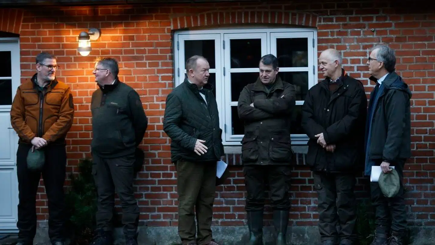 En række prominente erhvervsfolk fra Jylland var inviteret med.