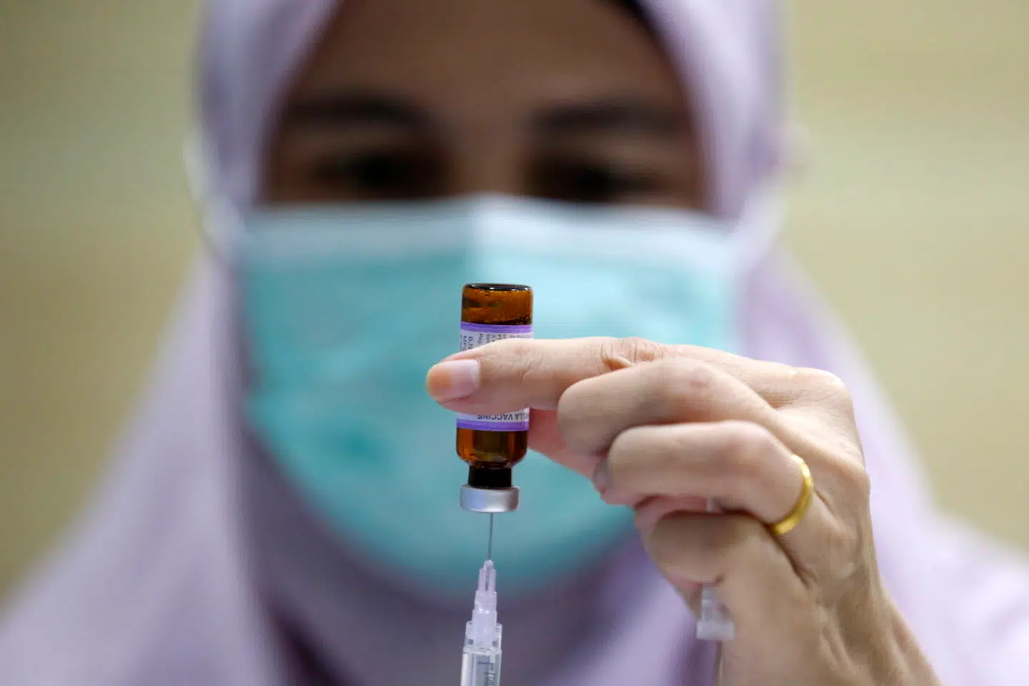 WHO anbefaler en vaccinetilslutning på 95% for at udrydde mæslinger i et område. Arkivfoto: Hotli Simanjuntak