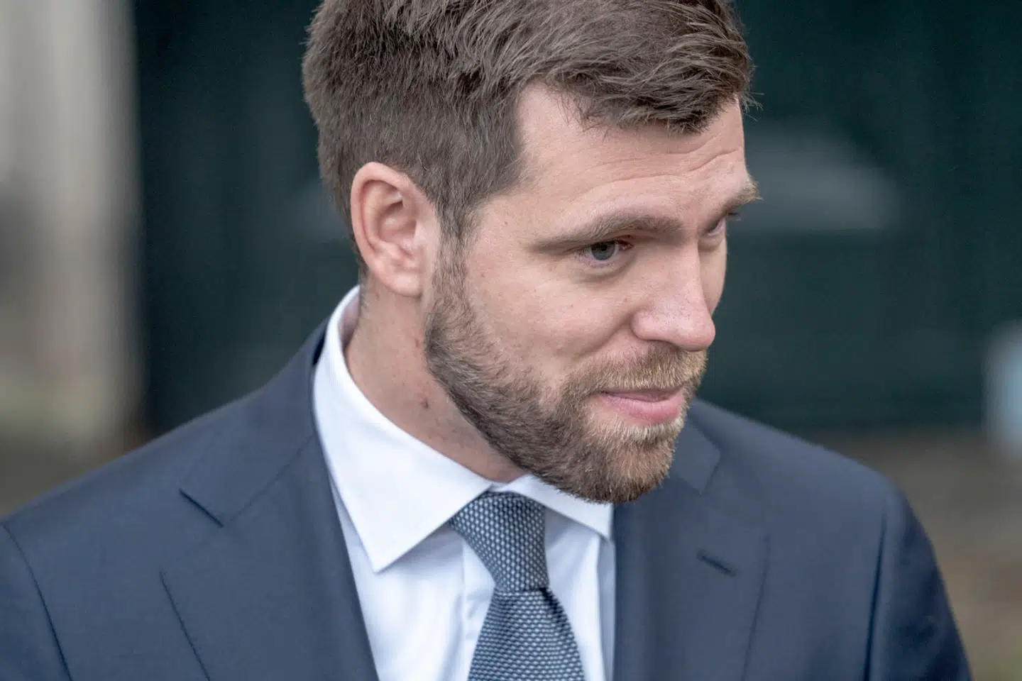 Statsminister Mette Frederiksen og Stephanie Lose, ny økonomiminister, Morten Dahlin, ny minister for byer og landdistrikter, kirkeminister og minister for nordisk samarbejde, og Mia Wagner ny digitaliseringsminister og minister for ligestilling på Amalienborg torsdag den 23. november 2023.