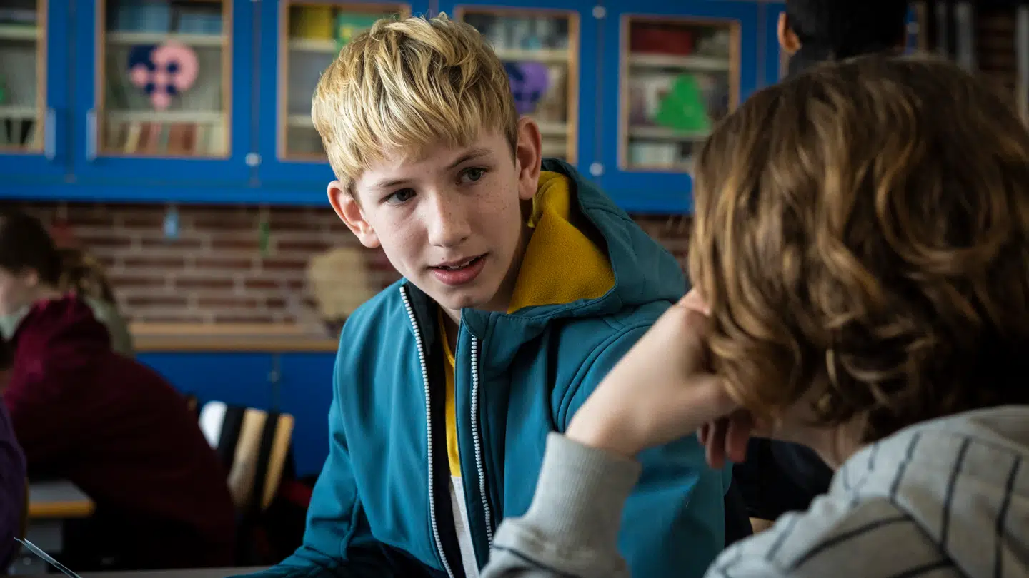 Julius Melchiorsen som Valdes ven Anker i 'Valdes jul'.