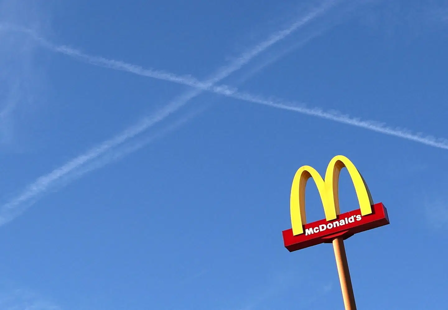 A sign for the U.S. fast food restaurant chain McDonald's is seen outside one of their restaurants in Sint-Pieters-Leeuw, near Brussels, Belgium September 5, 2023. REUTERS/Yves Herman