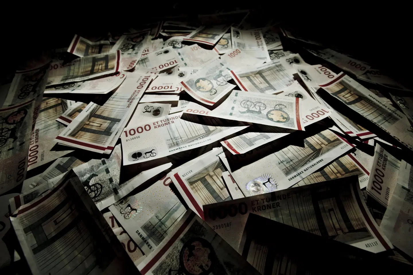 Torsdag præsenterede Nationalbanken nye initiativer på kontantområdet i Danmark på et pressemøde. Her kom det blandt andet frem, at 1000-kronesedlen udgår i 2025. (Arkivfoto).