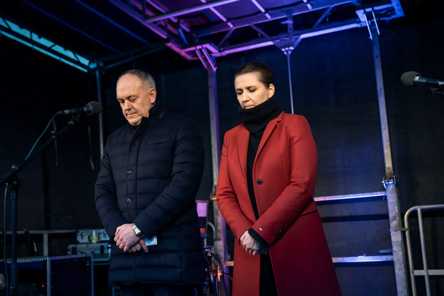 Mykhajlo Vydojnyk var på scenen med statsminister Mette Frederiksen (S) til en støtte indsamling for Ukraine.