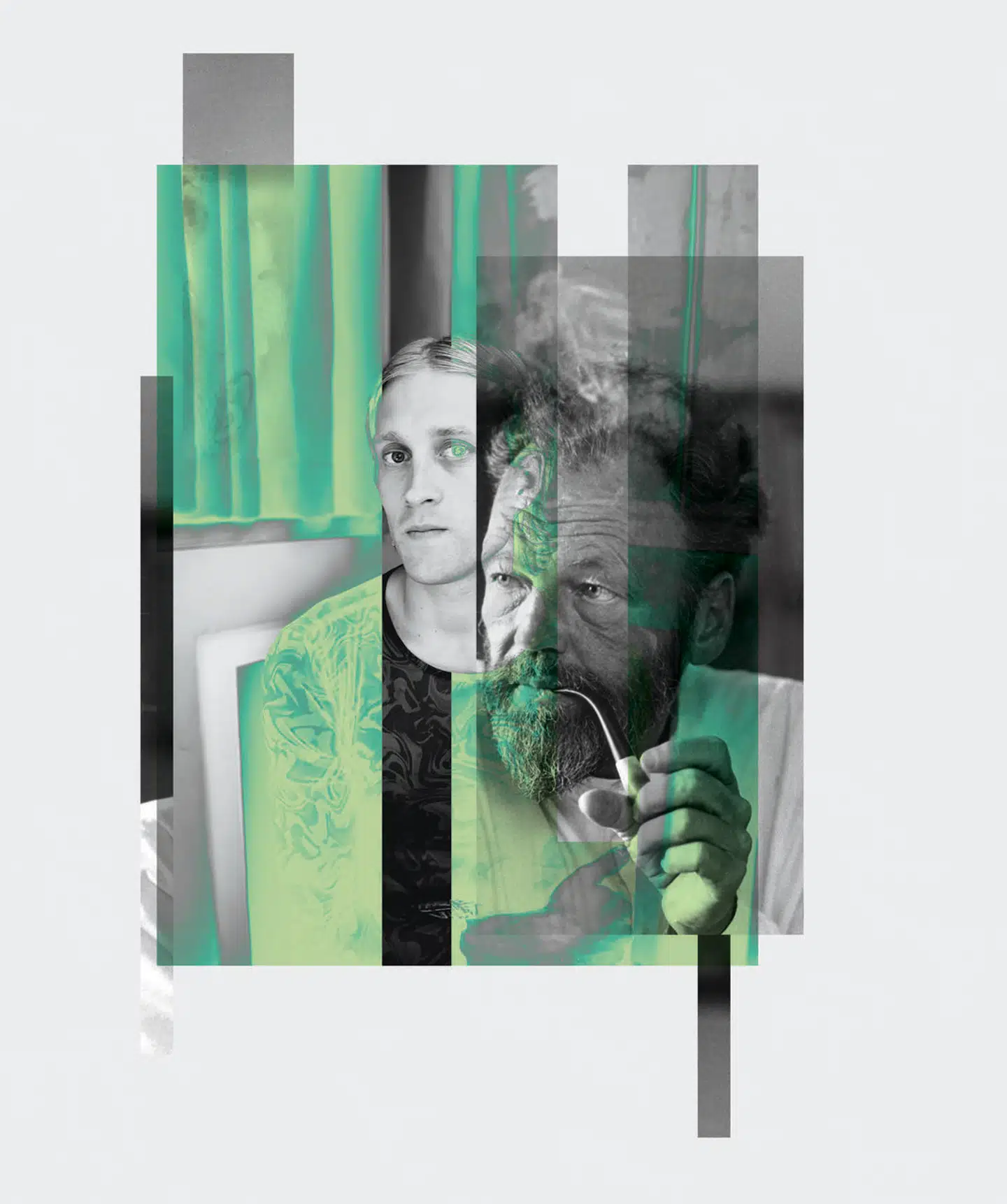 Collage: Liv Ajse. Originalfotos: Ánitá Beikpour, Gyldendal, Erik Gleie, Scanpix