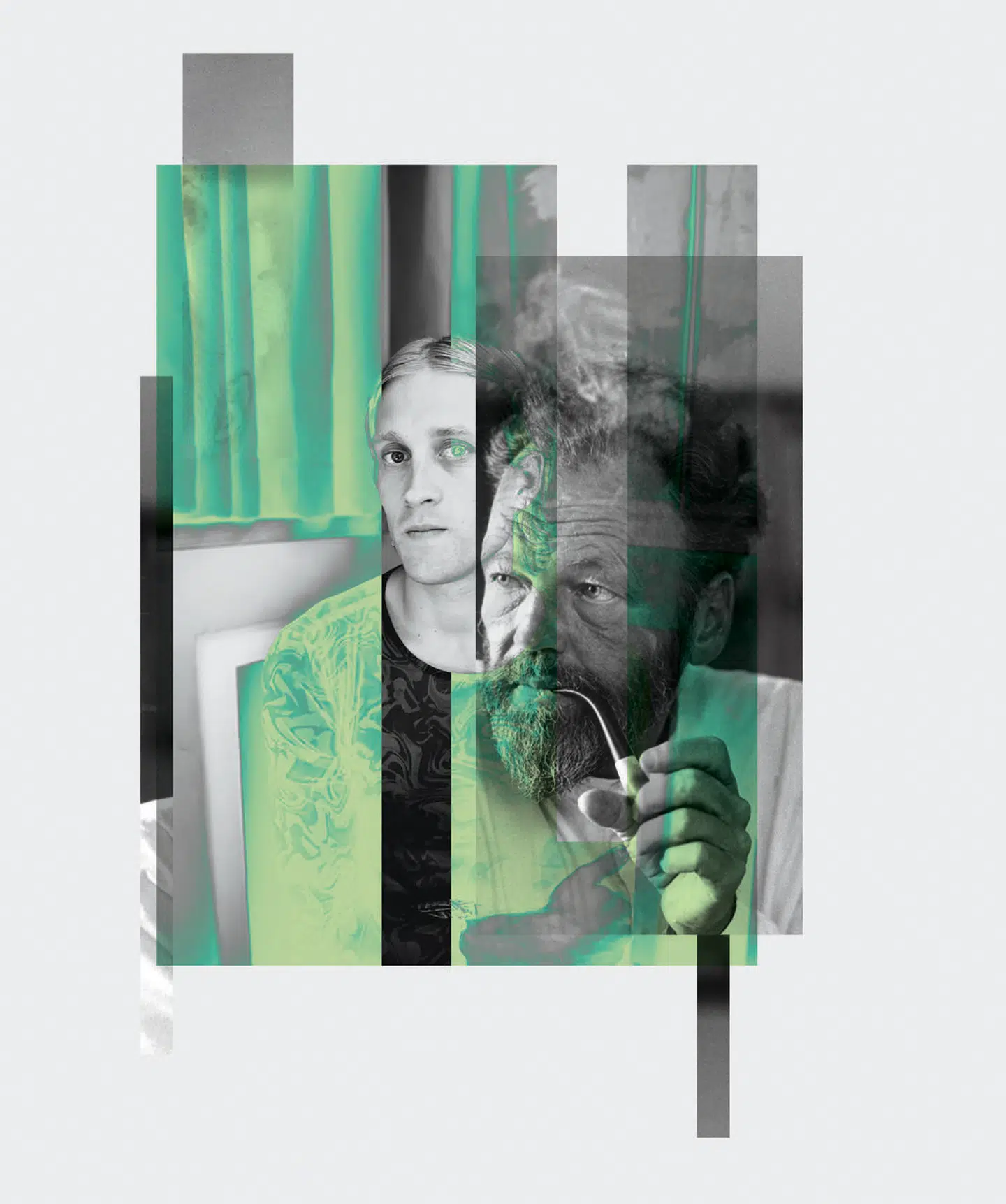 Collage: Liv Ajse. Originalfotos: Ánitá Beikpour, Gyldendal, Erik Gleie, Scanpix