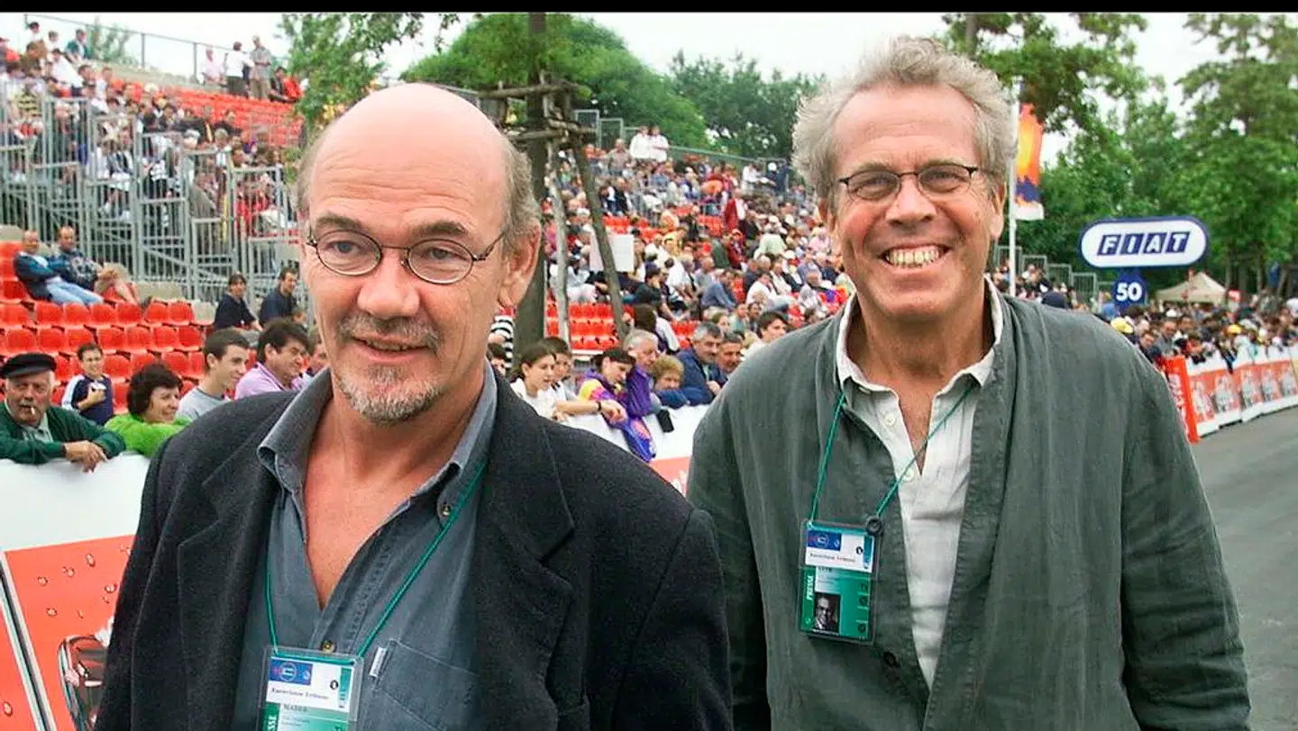 Mader og Leth under Touren i 1999.