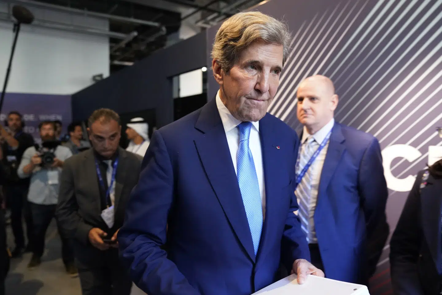 USA's John Kerry lancerede det danske samarbejde på klimatopmødet, hvor der skal rejses op til ni milliarder kroner til grøn energi i udviklingslande. (Arkivfoto).