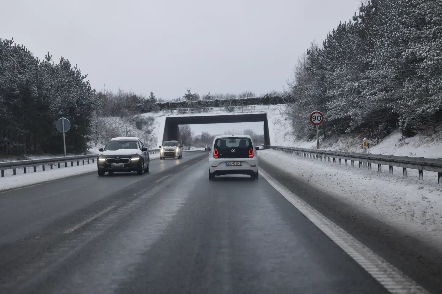 Særligt den centrale del af Jylland har haft problemer med frostgrader mandag morgen. (Arkivfoto).
