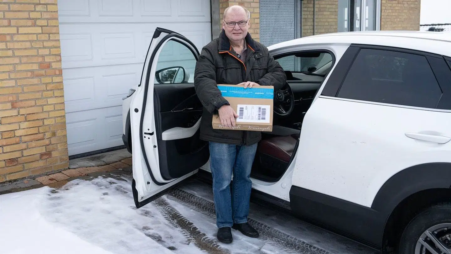 Thorkil Jensen fra Aalborg bestilte hjemmelevering af pakke men endte med at måtte hente den ni kilometer væk.