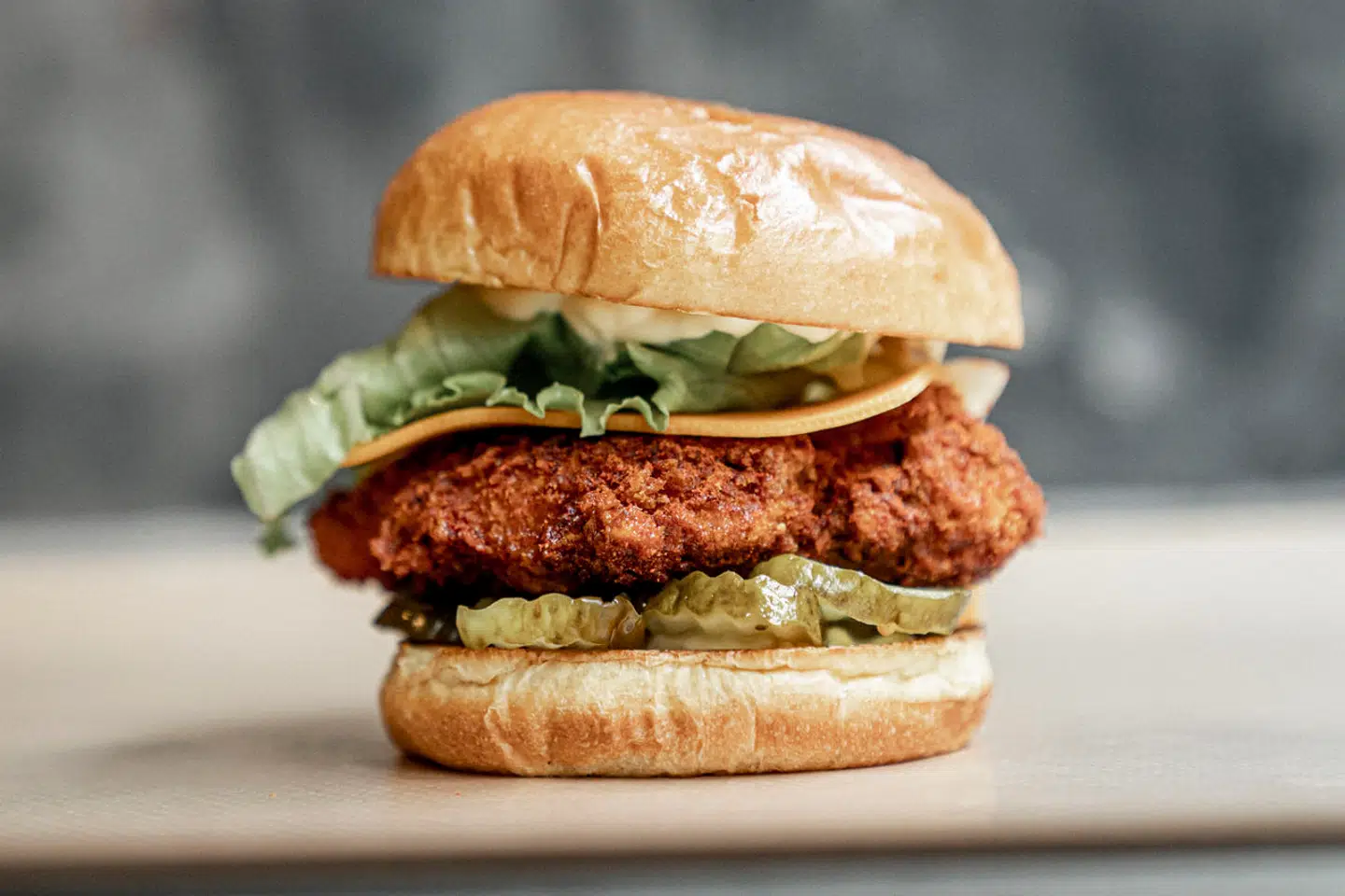 Poulettes kyllingeburger.