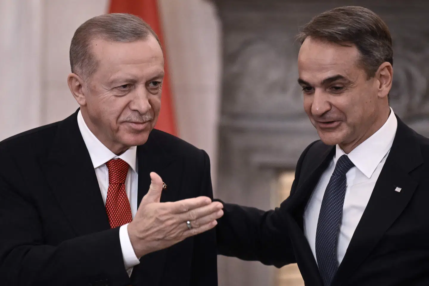 Den tyrkiske præsident, Recep Tayyip Erdogan, og den græske premierminister, Kyriakos Mitsotakis, underskrev torsdag en venskabsaftale mellem de to lande.