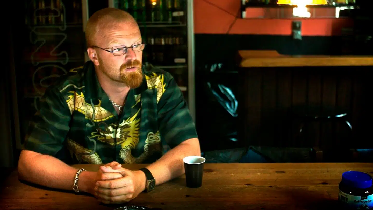 ARKIVFOTO af Jens Romundstad, der blev landskendt som 'Biker Jens'.