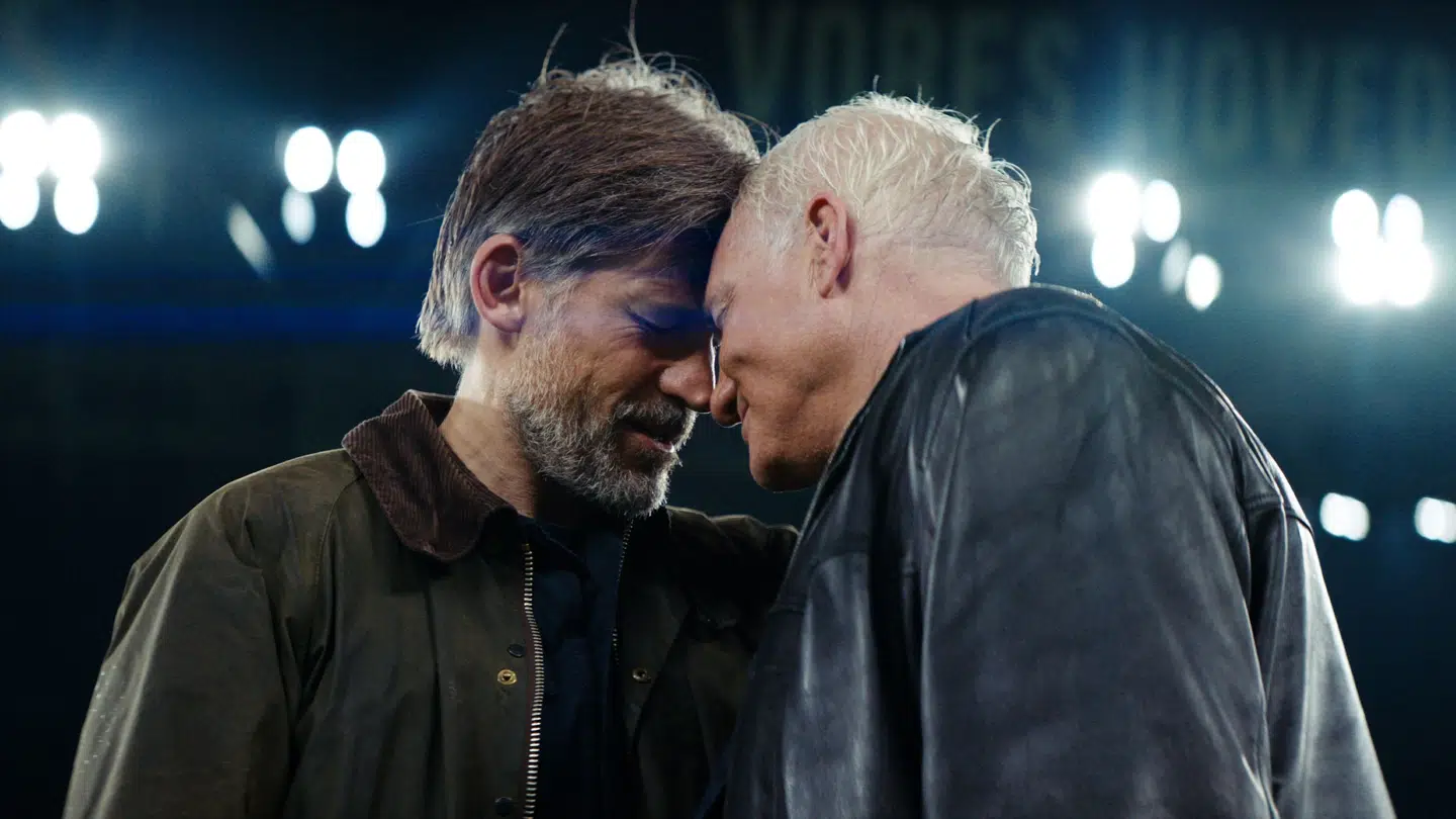 Nikolaj Coster-Waldau og Kim Bodnia genforenes som ungdomsvennerne Martin og Jens i 'Nattevagten 2'.