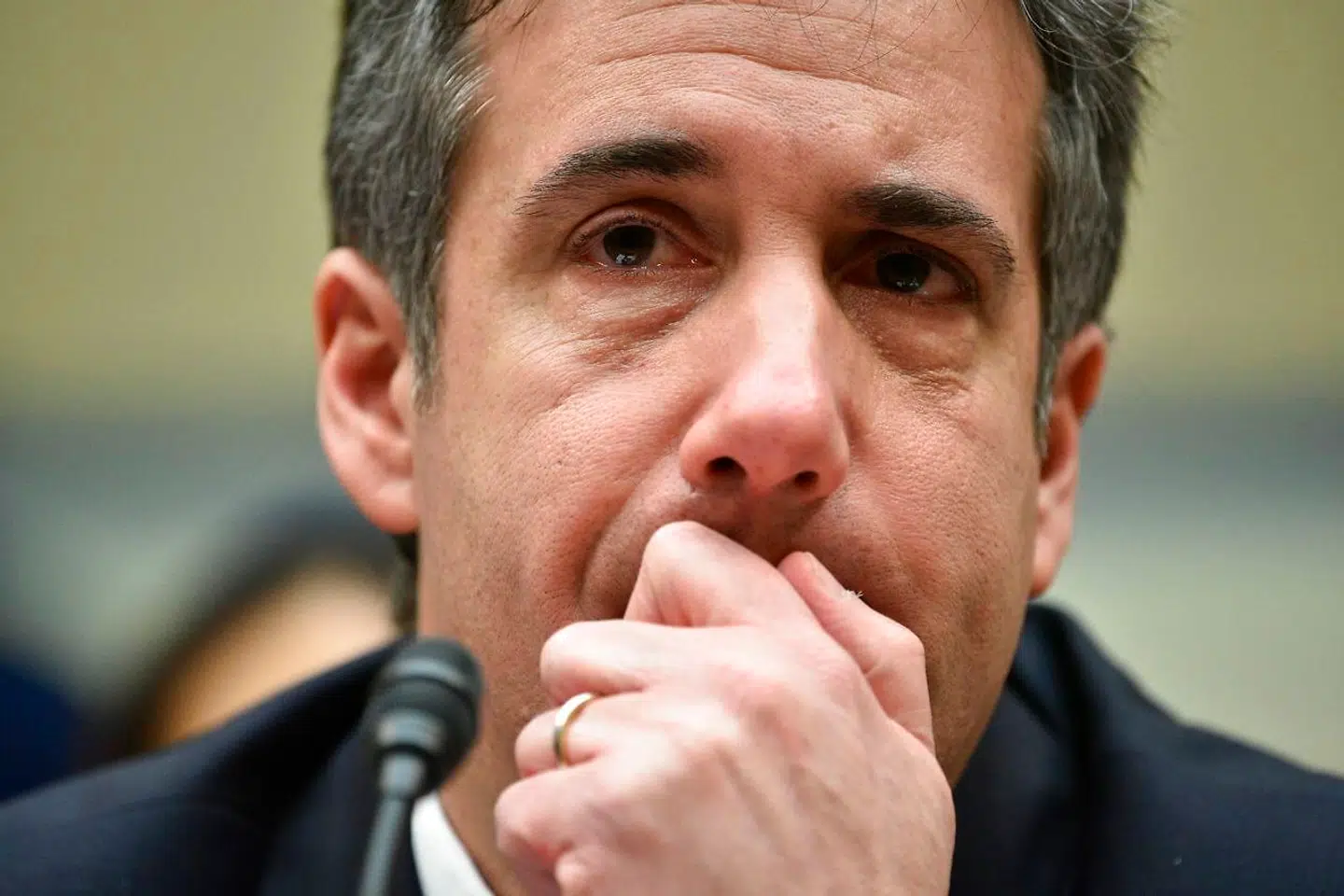 Michael Cohen, Donald Trumps tidligere advokat, fremlagde dokumenter i Kongressen for at dokumentere flere af sine anklager. (Photo by Mandel Ngan / AFP)
