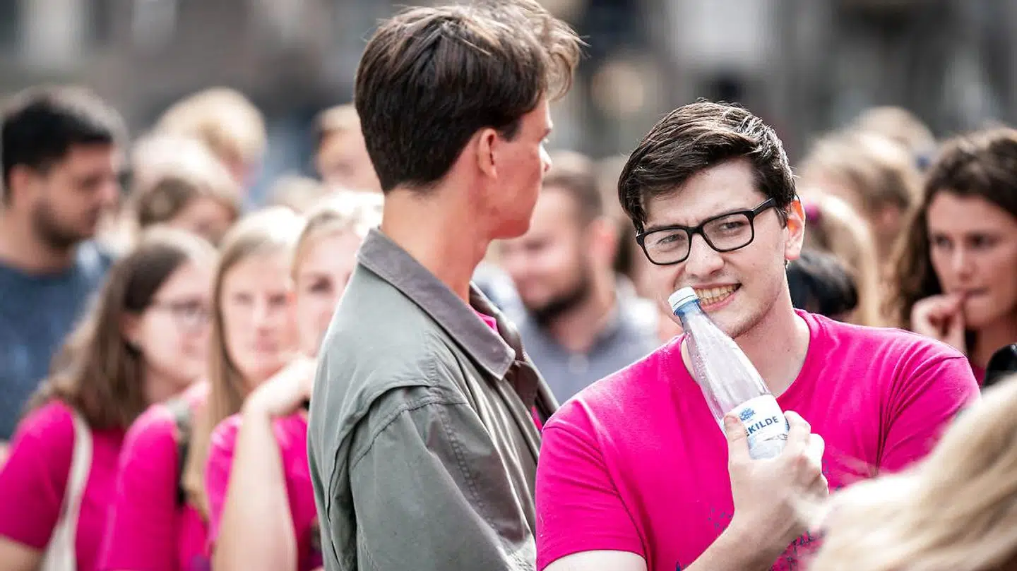 Immatrikulation på Københavns Universitet (KU) på Frue Plads i København i 2019. Sidste år kom de nye studerende på KU på rustur. Det gør de ikke i år.