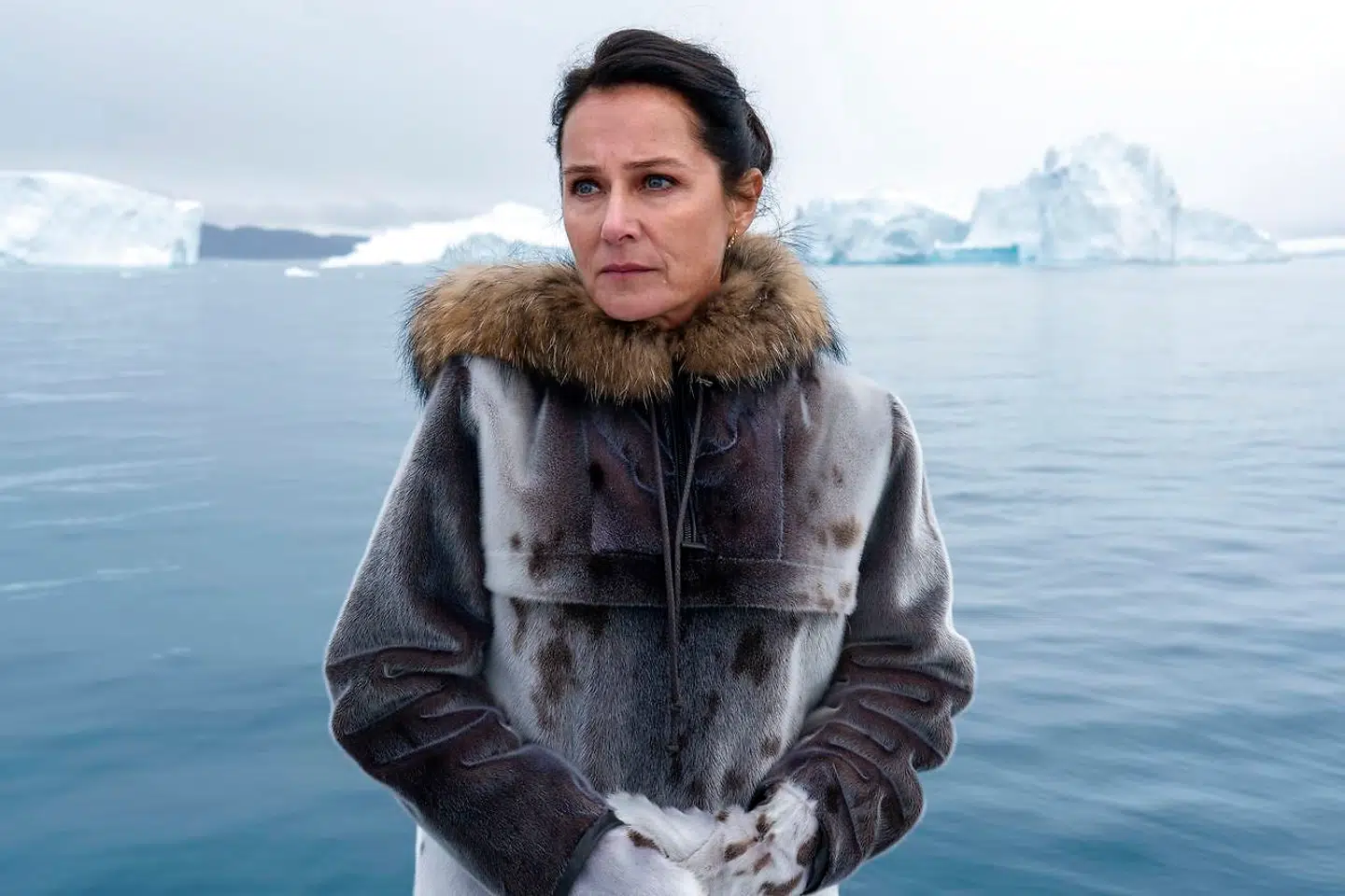 Sidse Babett Knudsen som Birgitte Nyborg i sidste afsnit af »Borgen - Riget, magten og æren«.