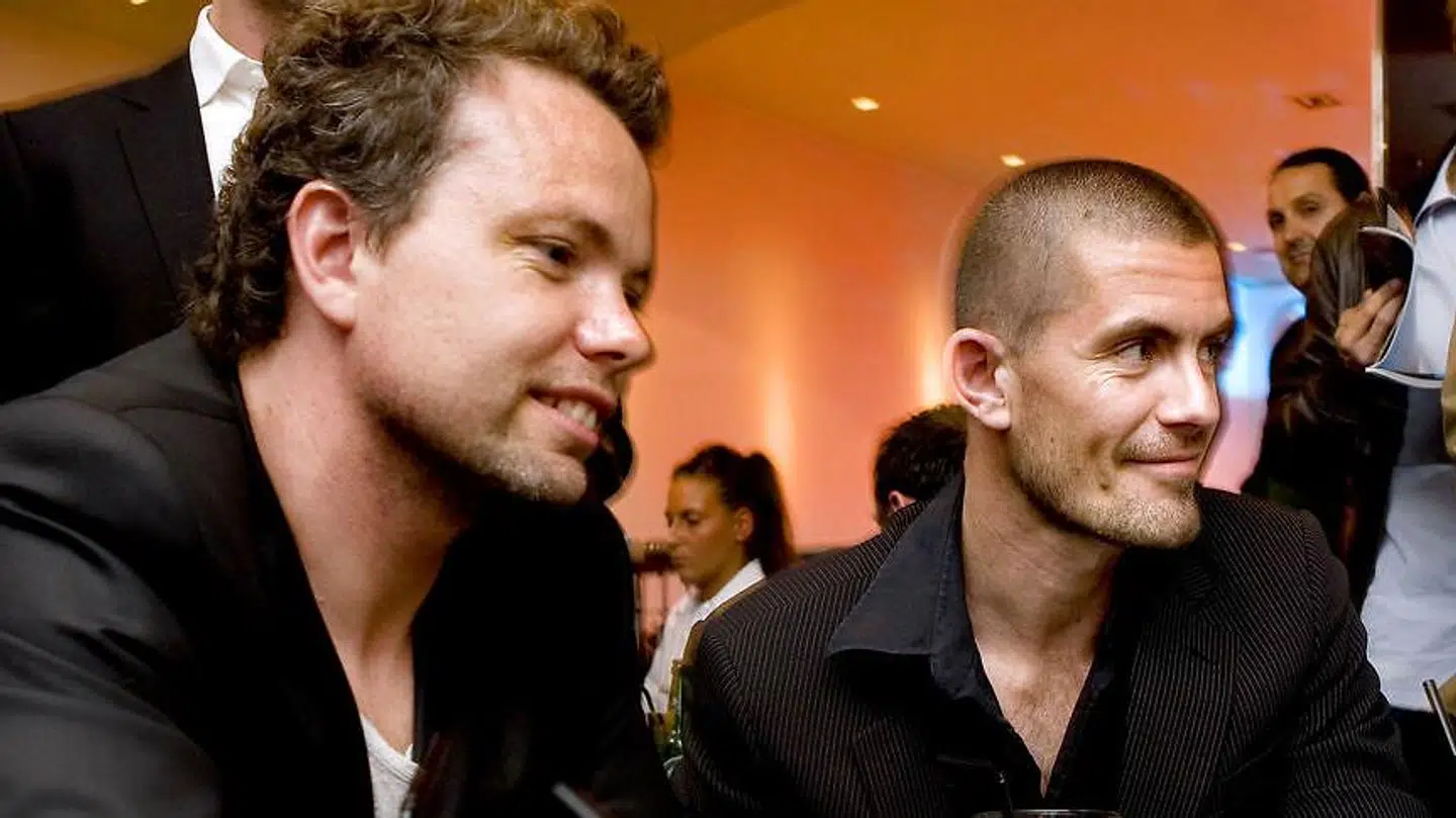 Gus Hansen og Rasmus Nørh i 2008.