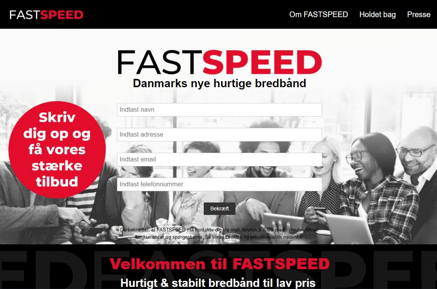 Fastspeeds netsted gik i luften 22. januar, men først omkring maj venter selskabet at koble de første kunder på.