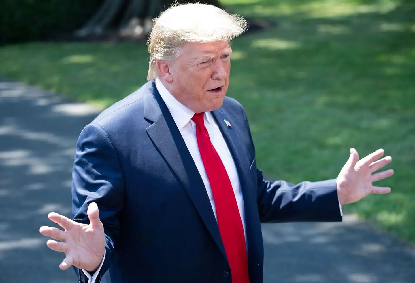 Den amerikanske præsident, Donald Trump, på officielt besøg i Danmark (Photo by SAUL LOEB / AFP)