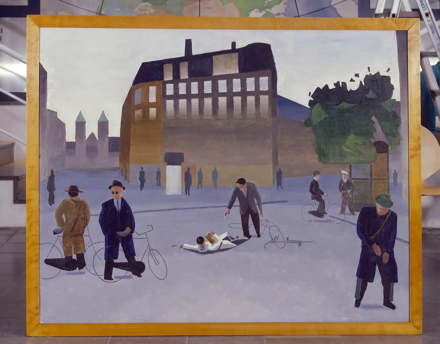 Likvideringen af stikkeren Fritz Køppe skete på Sankt Hans Torv på Nørrebro. Han var medicinstuderende og likvideringen blev foretaget af Holger Danske-gruppen med to medicinstuderende. Flere læger blev aktive med stikkerlikvideringer. Illsutration fra bogen: Foto Jørgen Espen-Hansen.