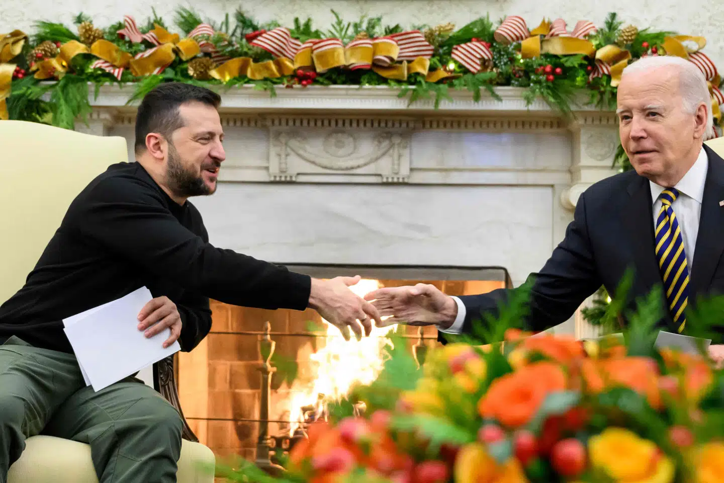 USA's præsident, Joe Biden, har tirsdag aften dansk tid besøg af sin ukrainske modpart, Volodymyr Zelenskyj, i Det Hvide Hus.