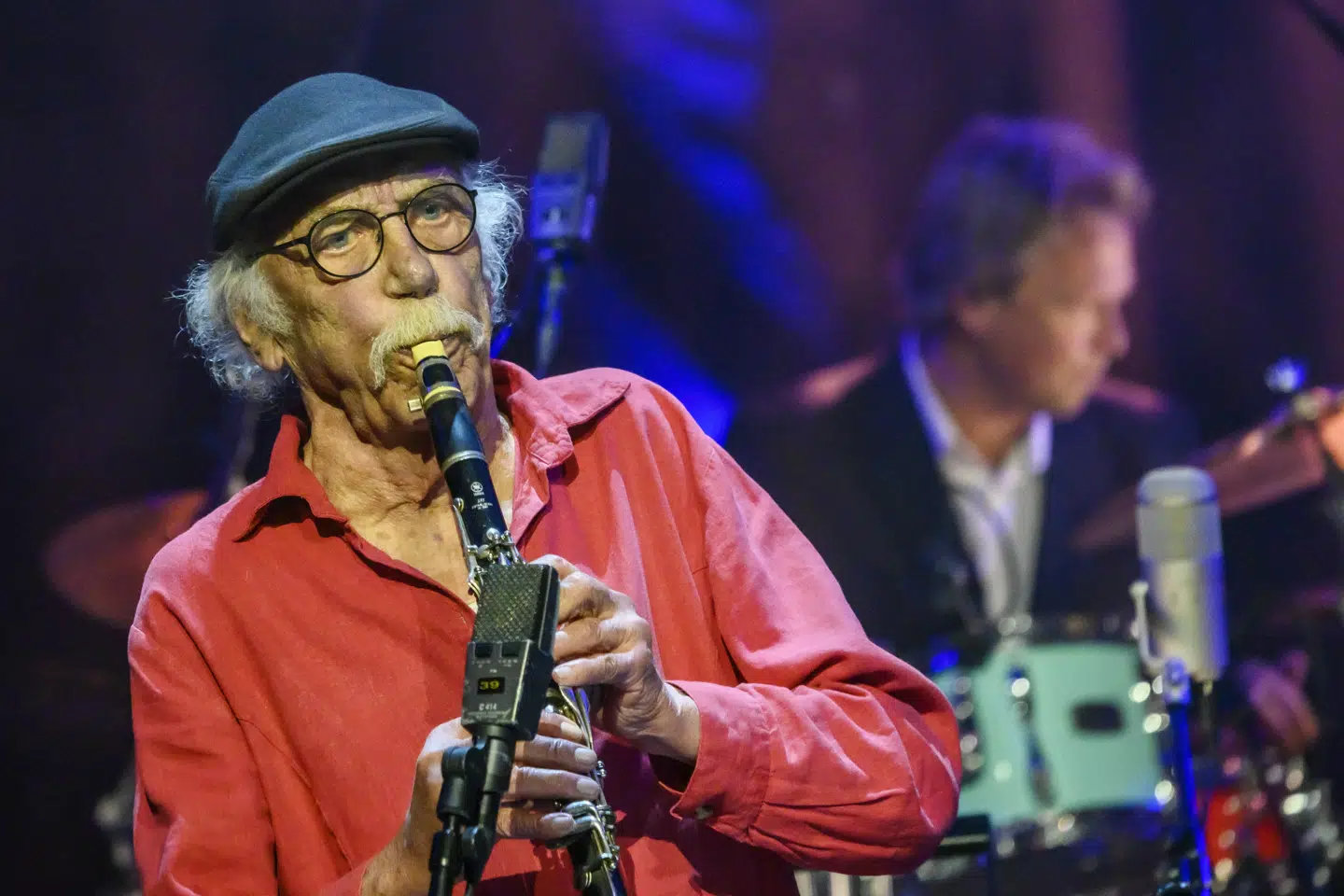 Elith "Nulle" Nykjær Jørgensen på klarinet på scenen i DR koncertsalen København under P8 Jazz Alive i 2022. (Arkivfoto).