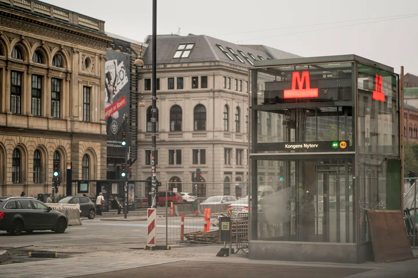 Det var et historisk regnvejr, da metrostrækningen mellem Nørreport og Christianshavn lukkede.