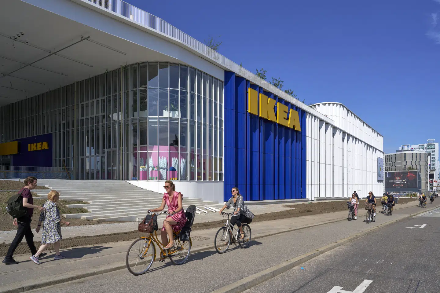 Ikea åbnede i midten af august et nyt varehus ved Dybbølsbro i København, som dermed lige præcis nåede at bidrage til årsregnskabet, der lukkede 31. august. (Arkivfoto).
