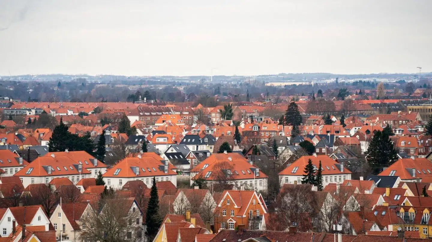 Udsigt over boligkvarter i Valby, tirsdag den 24. januar 2023