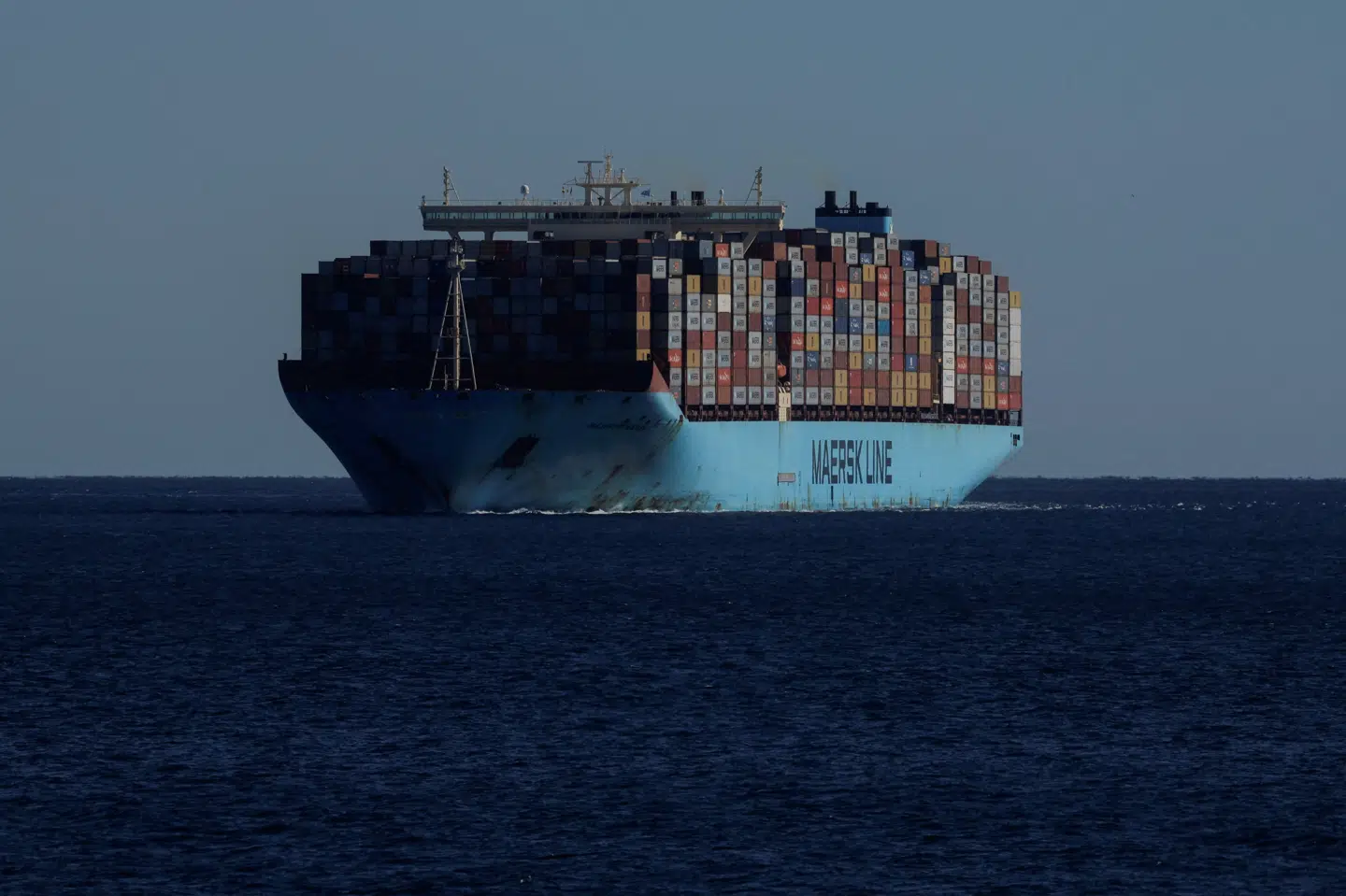 Containerskibet "Maersk Gibraltar" blev torsdag forsøgt angrebet med et missil i Det Røde Hav. Missilet ramte dog ikke skibet. (Arkivfoto).