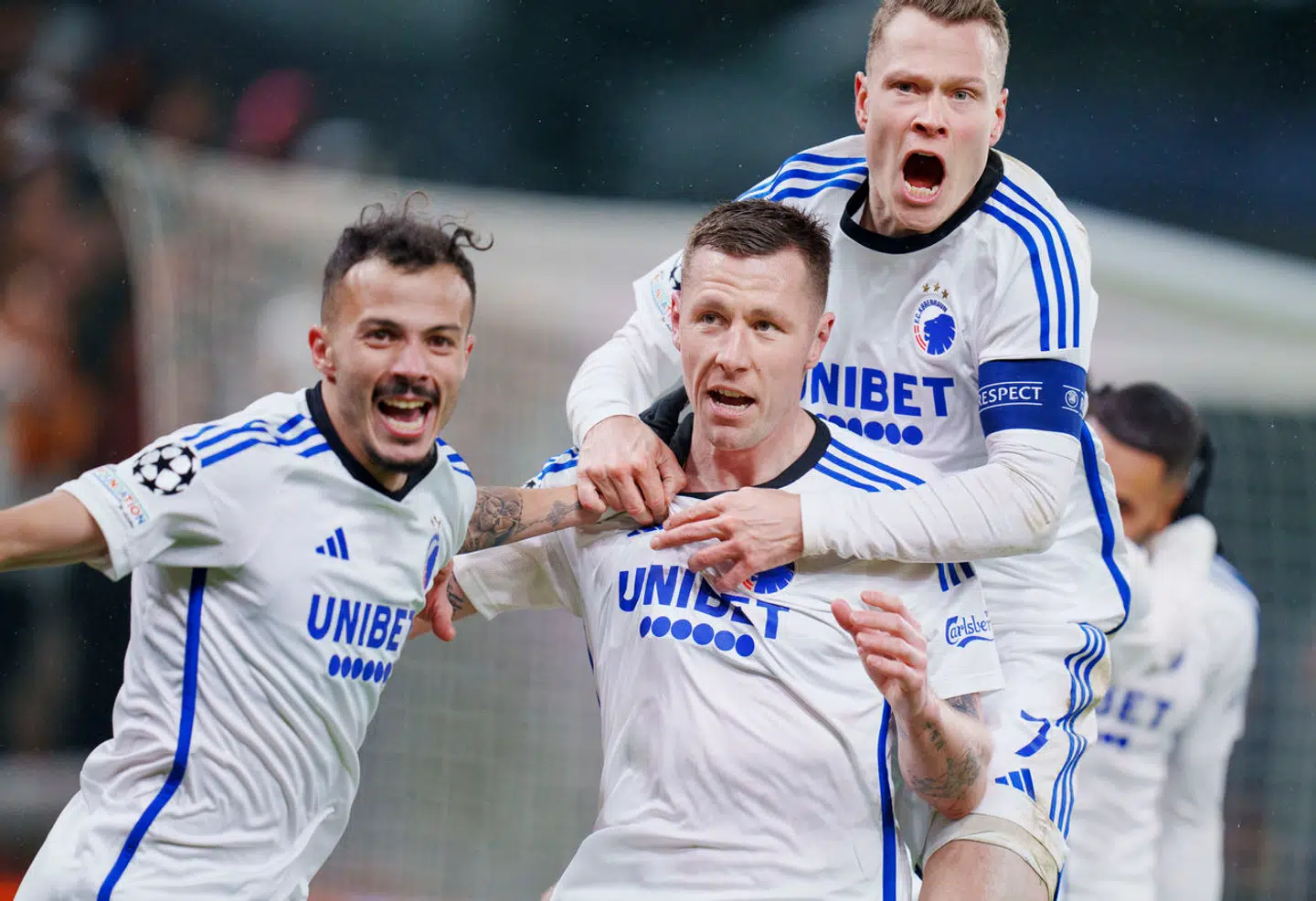FC Københavns Lukas Lerager, Diogo Goncalves og Viktor Claesson finder i dag ud af, hvem de skal forbi, hvis de sensationelt skal spille sig videre til Champions League-kvartfinalen.