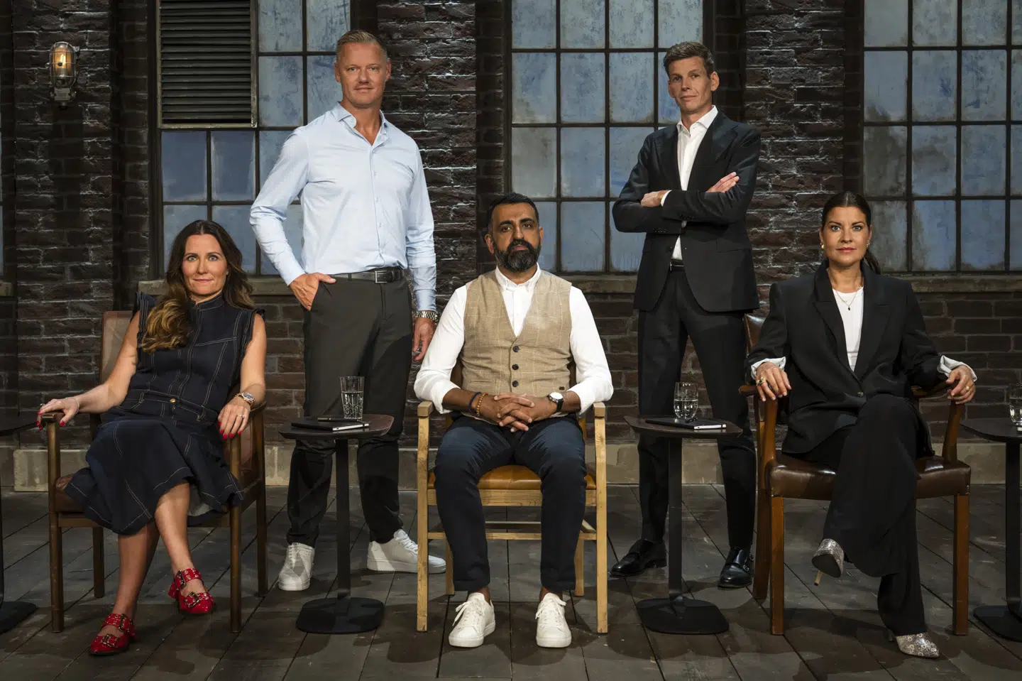 Louise Herping Ellegaard, Morten Larsen, Tahir Siddique, Nikolaj Nyholm og Anne Stampe har været løver i de seneste to sæsoner af DR-hittet.