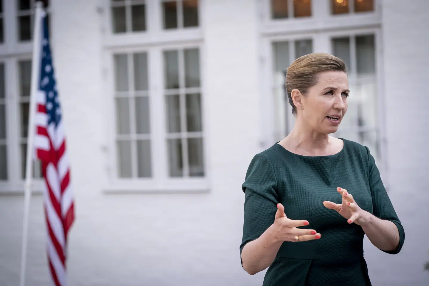 Statsminister Mette Frederiksen (S) holder tirsdag formiddag pressemøde i Statsministeriet om Danmarks forsvarssamarbejde med USA. (Arkivfoto).