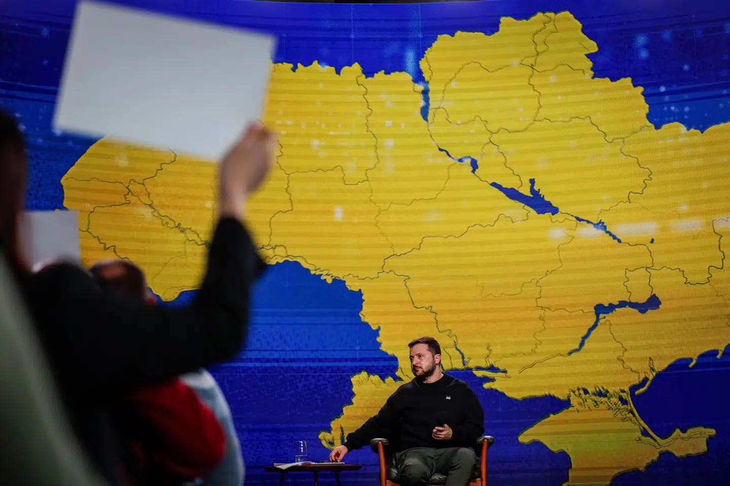 Ukraine's President Volodymyr Zelenskyj holds a press conference, amid Russia's attack on Ukraine, in Kyiv, Ukraine, December 19, 2023. REUTERS/Alina Smutko