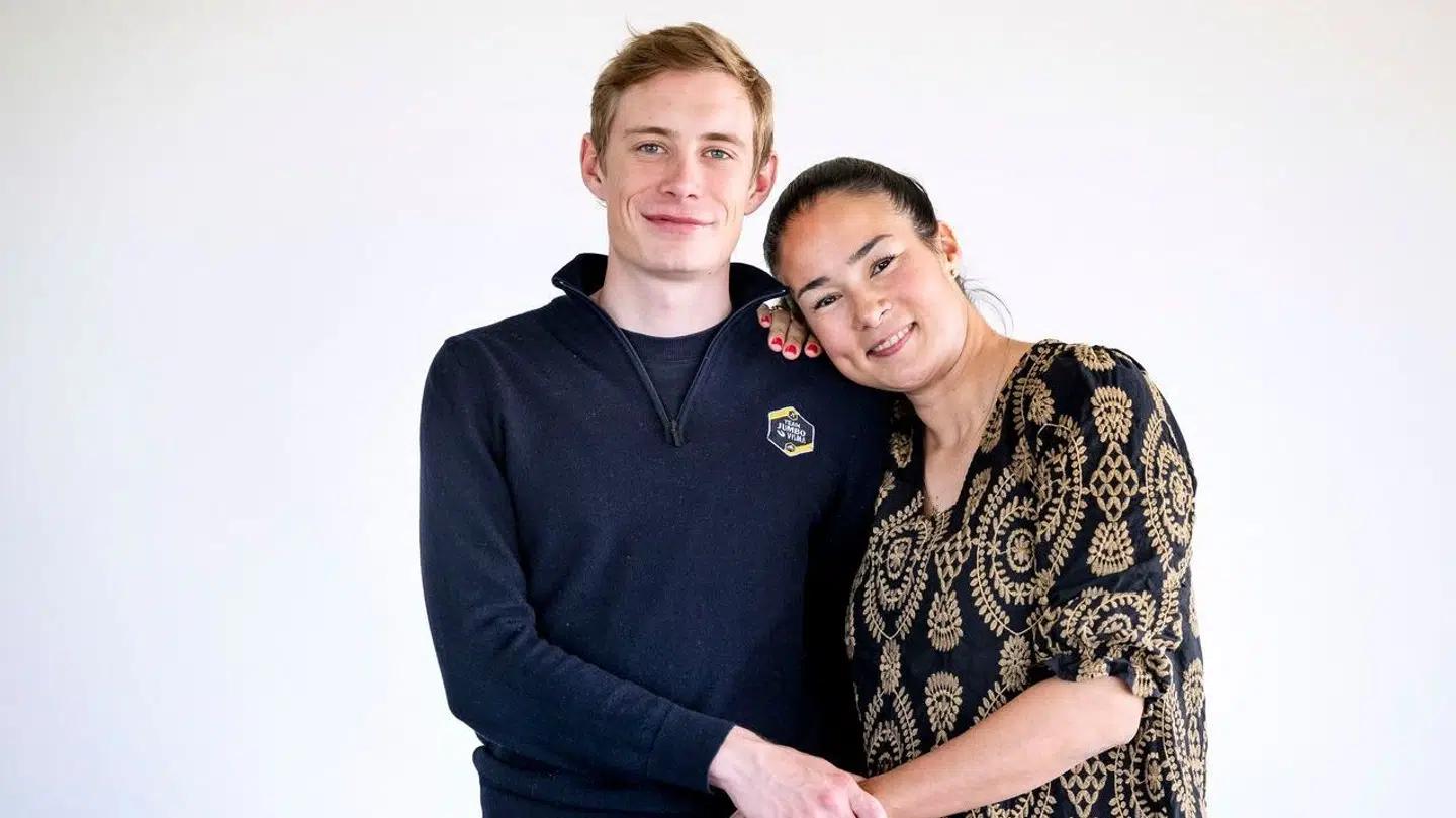 Jonas Vingegaard og Trine Marie Hansen.