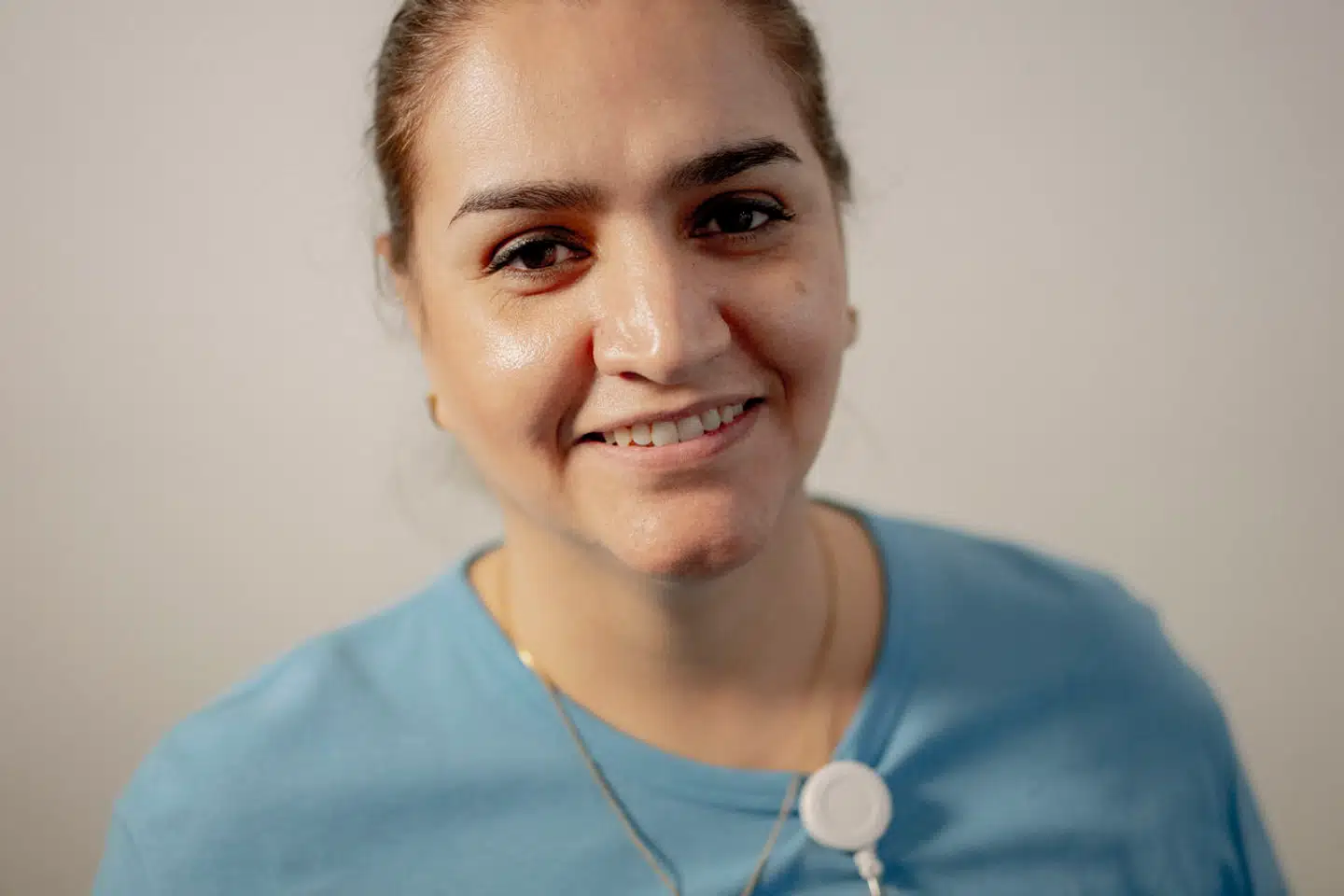 Saeedeh Rezazadehaghahri er iransk sygeplejerske og snart færdig med sin evauleringsansættelse på Bispebjerg Hospital.