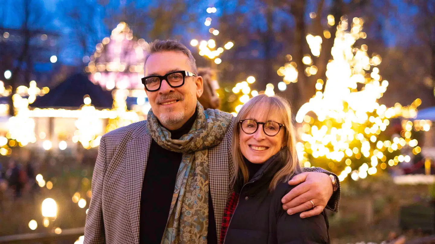 Thomas Eje med sin kone, Kathrine Scrivens.