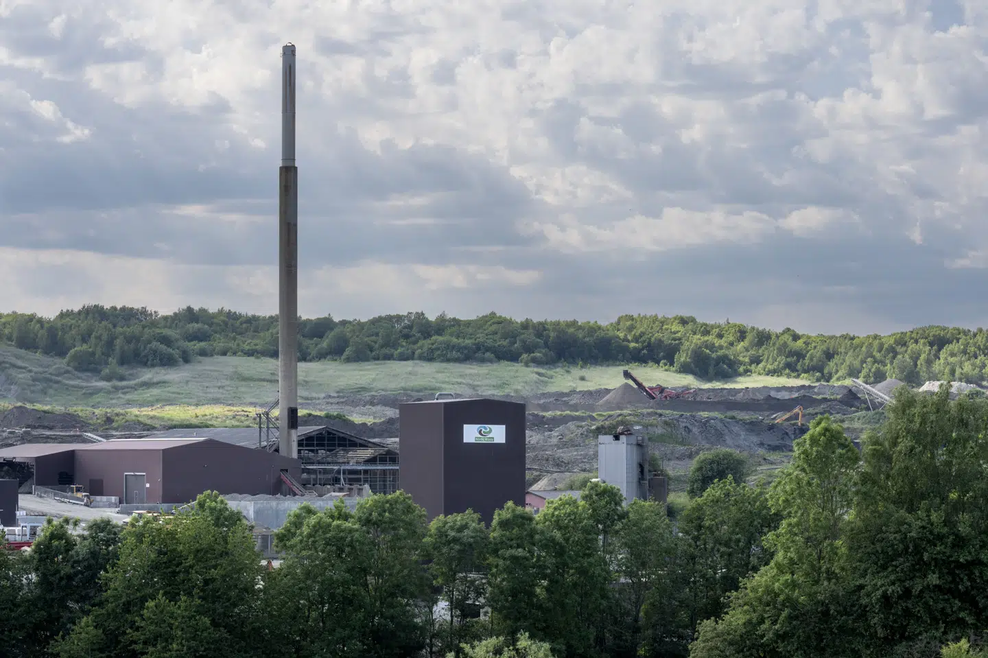 Randers Kommune forsøger at redde Alling Å fra den forurenede jord, der er i skred på Gl. Aarhusvej i Ølst, som er syd for Randers, hvor Nordic Waste ligger. (Arkivfoto).