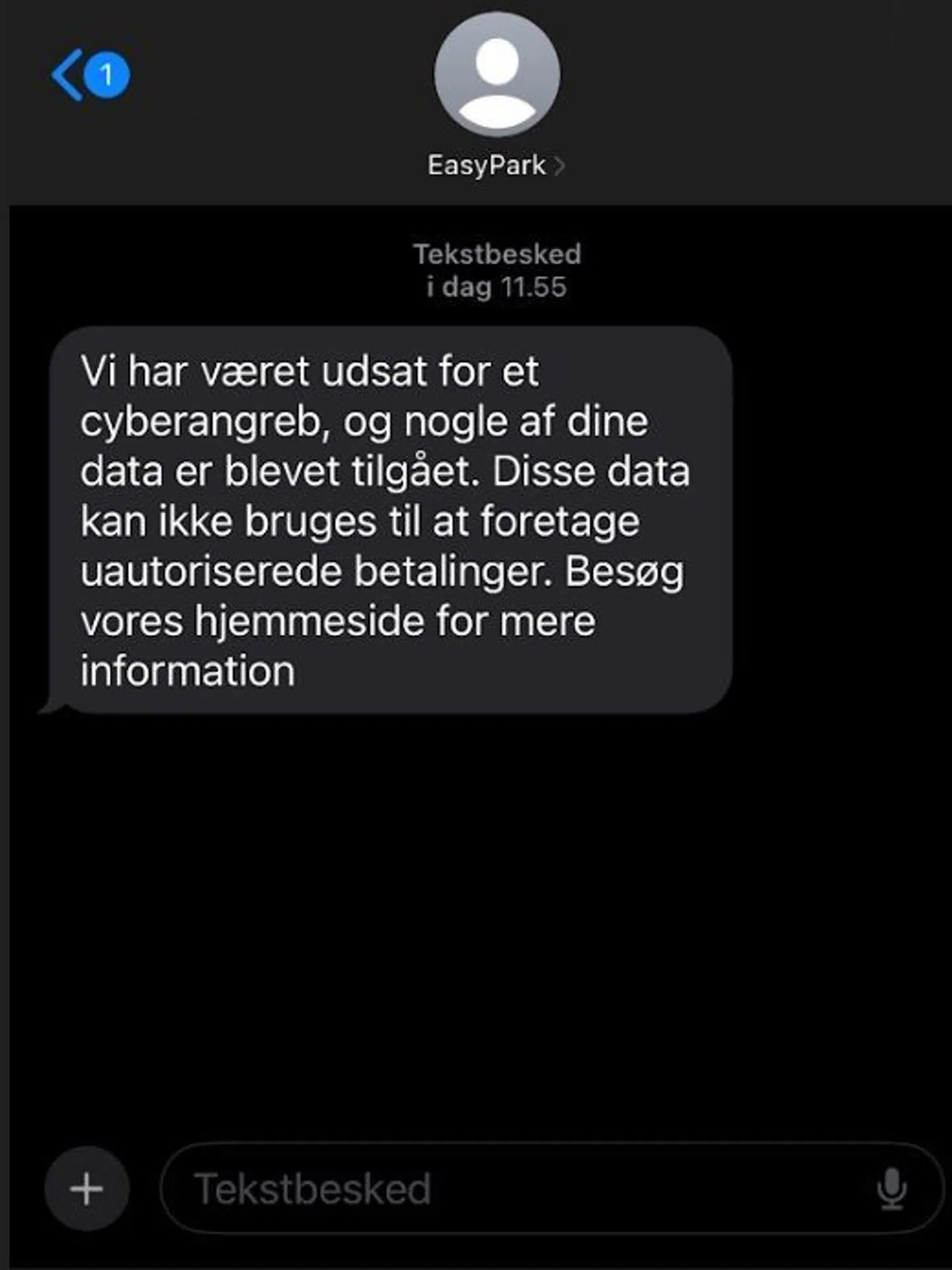 EasyPark har været udsat for et hackerangreb 10. december, oplyser selskabet.
