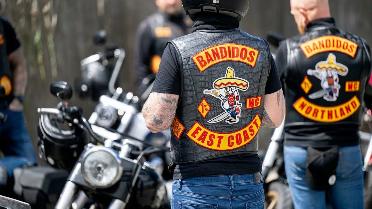 Tre af de tiltalte er Bandidos-rockere – den ene et højtstående medlem. (Arkivfoto)