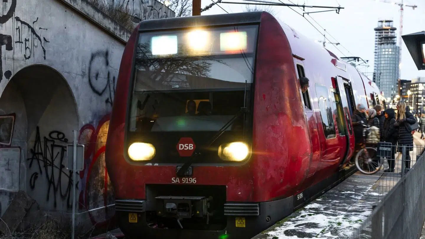 16 danskere blev sidste år påkørt af et tog. Arkivfoto.