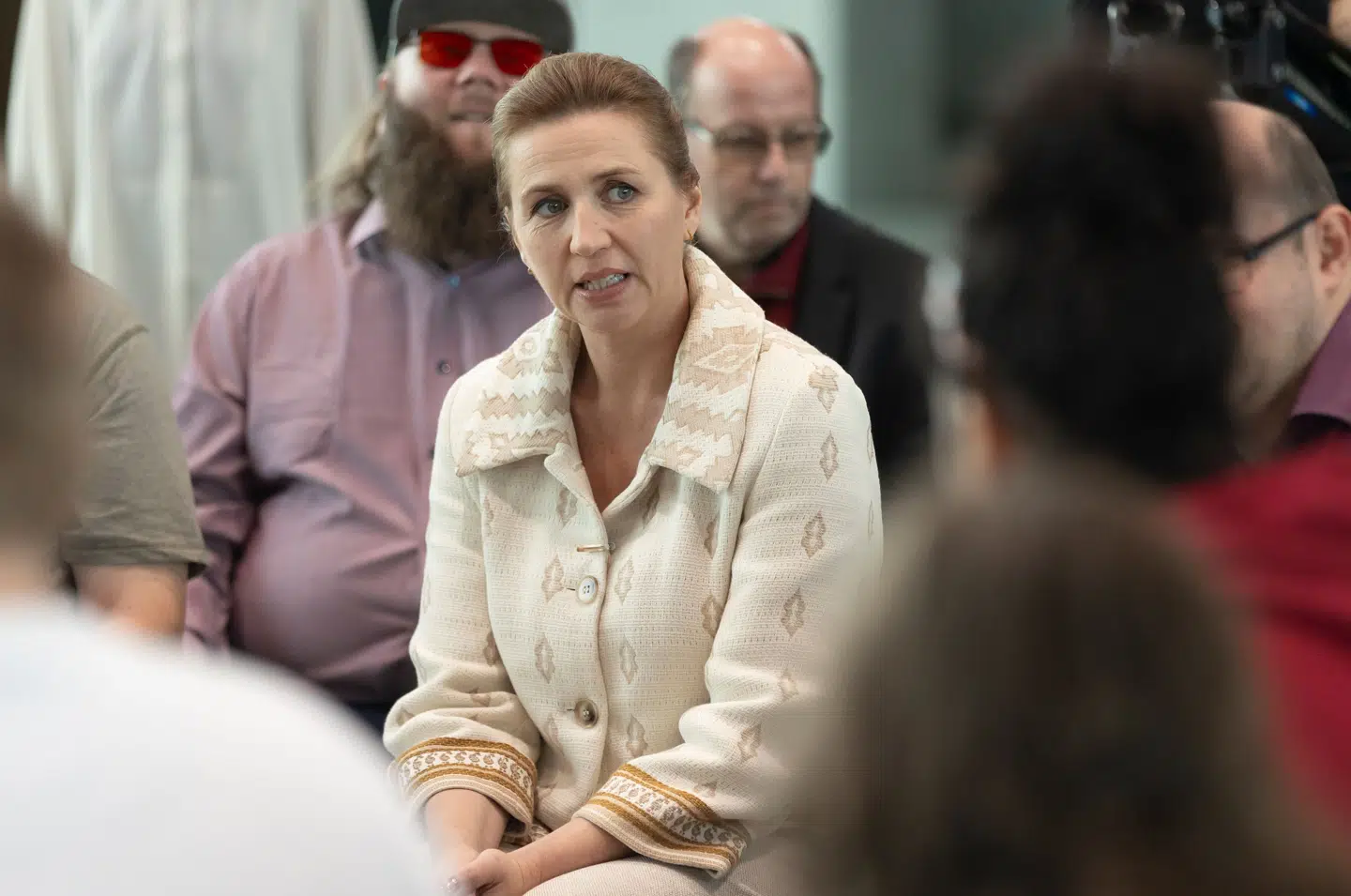 Mette Frederiksen i DR-programmet 'En særlig samtale'. Foto: Lars Erik Andreasen.