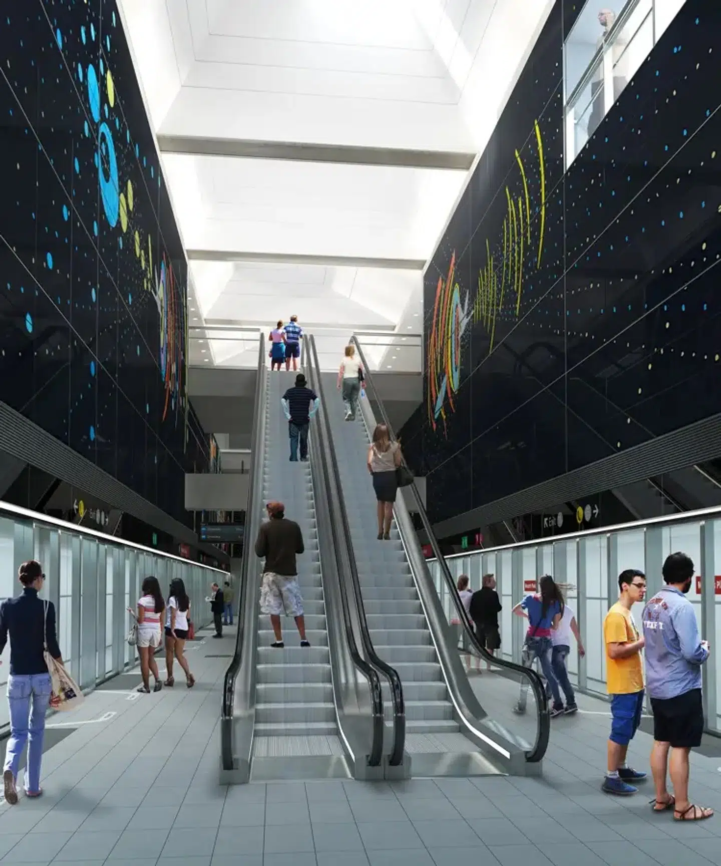 Christian Schmidt-Rasmussen står for udsmykningen af metrostationen på Mozarts Plads.