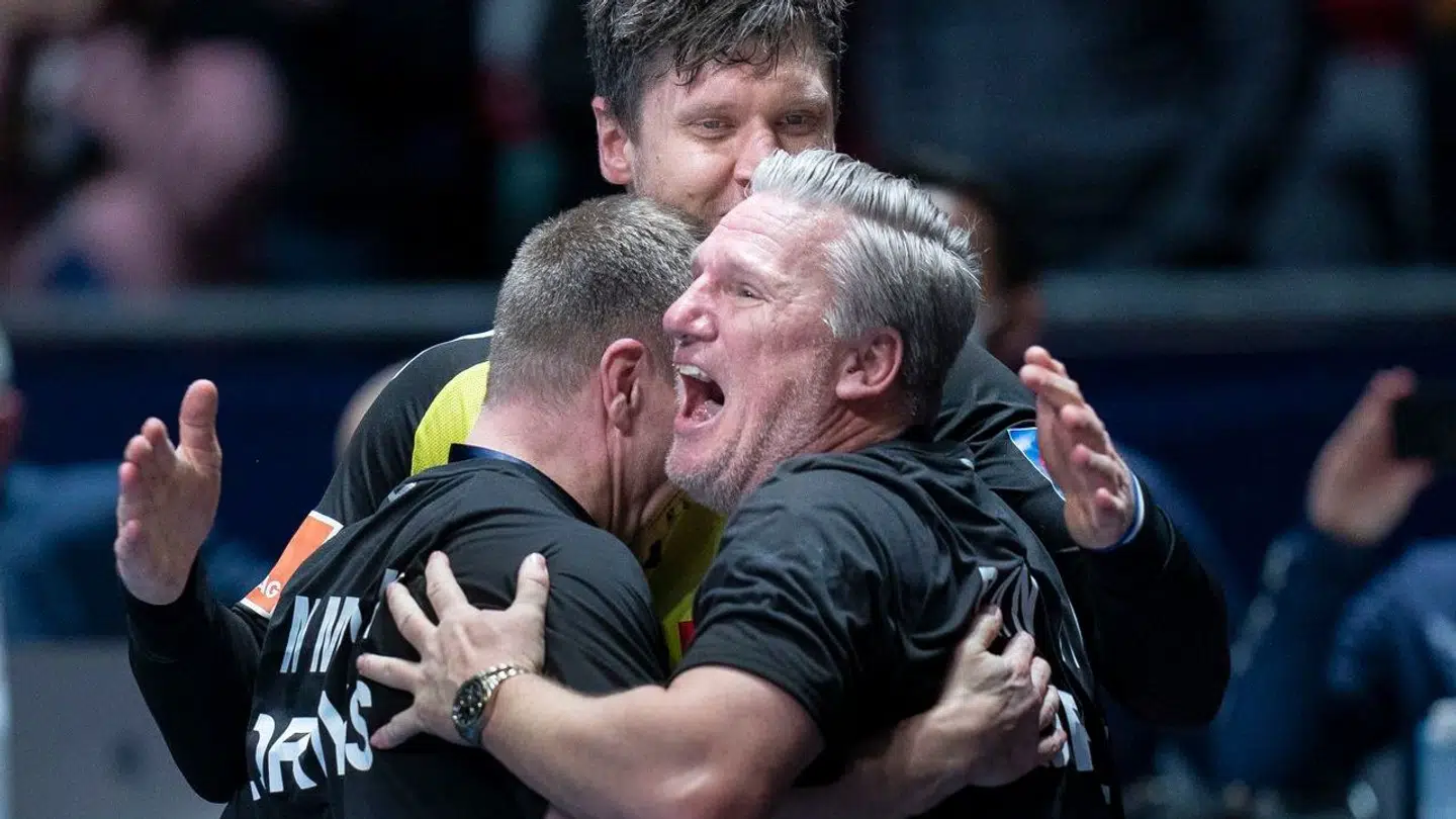 Nikolaj Jacobsen efter VM-triumfen i 2023.