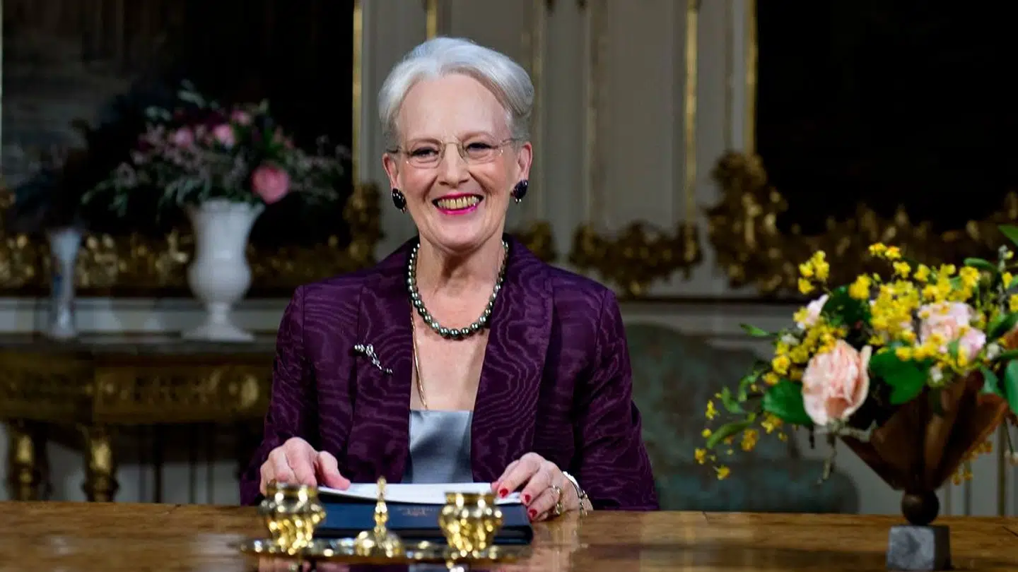 (ARKIV) Dronning Margrethe holder sin nytårstale på Fredensborg Slot.