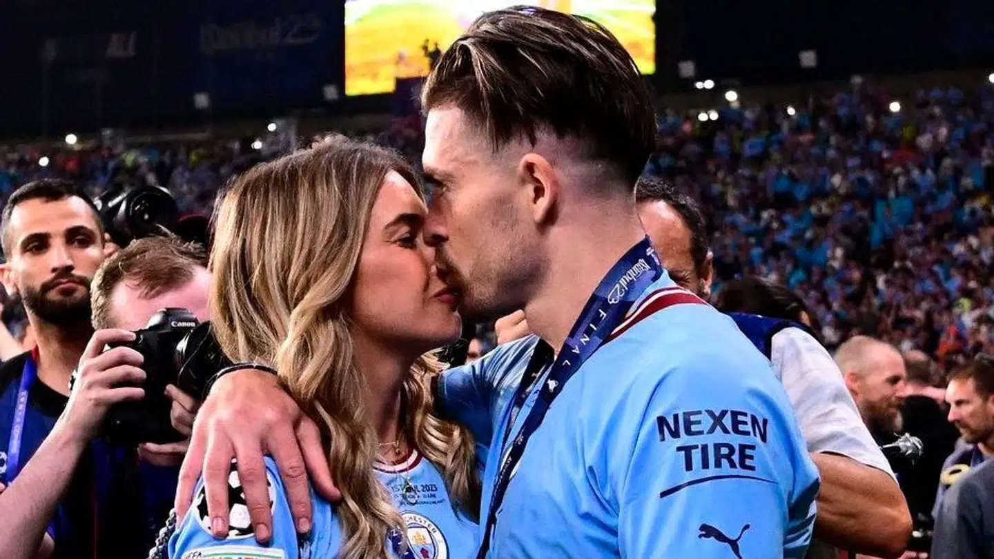 Jack Grealish og kæresten Sasha Attwood.