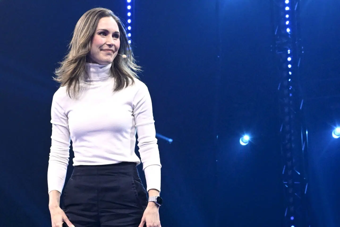 Sidste år blev der lækket en video fra en fest, hvor den daværende finske statsminister, Sanna Marin, deltog. I et interview med NRK taler hun om episoden. (Arkivfoto).